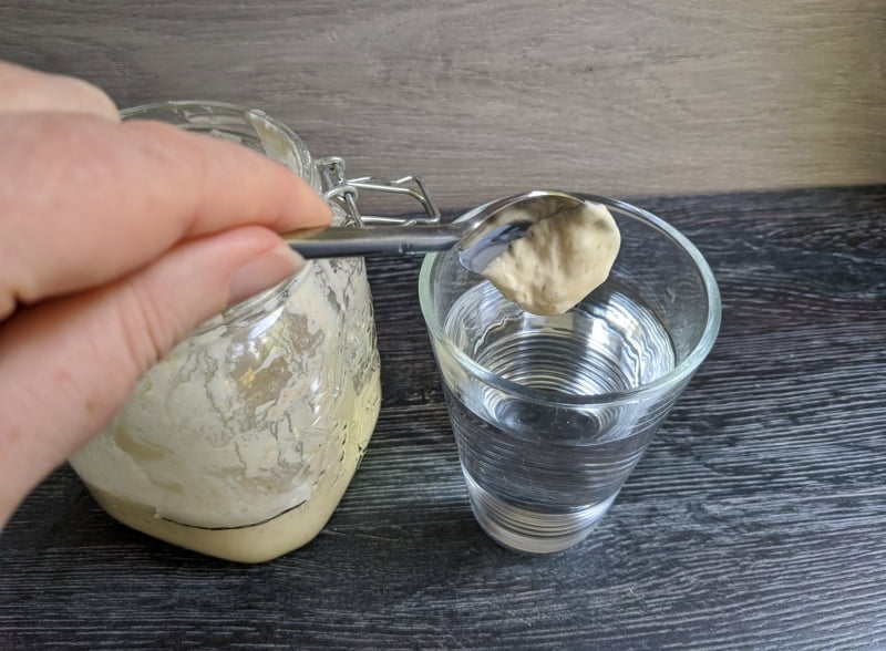 how to test when sourdough starter is ready