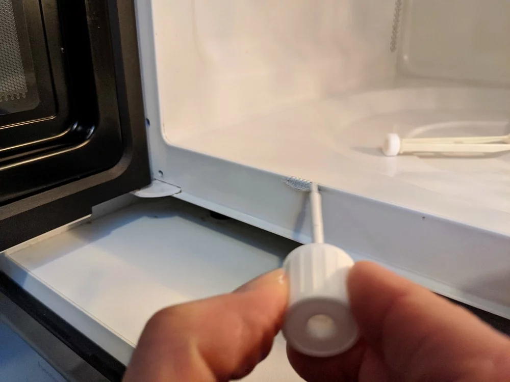 how to get burn stains out of microwave